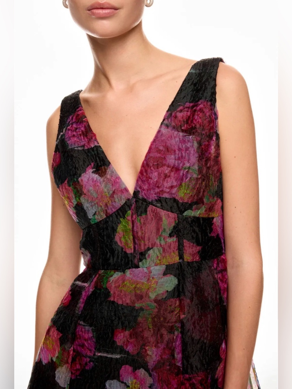 ML Monique Lhuillier Giselle Midi Dress size 4. - Picture 6 of 16